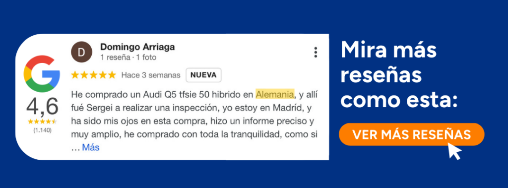 Banner de una reseña de la empresa Needcarhelp: revisión de coches de segunda mano, transporte y cambio de nombre