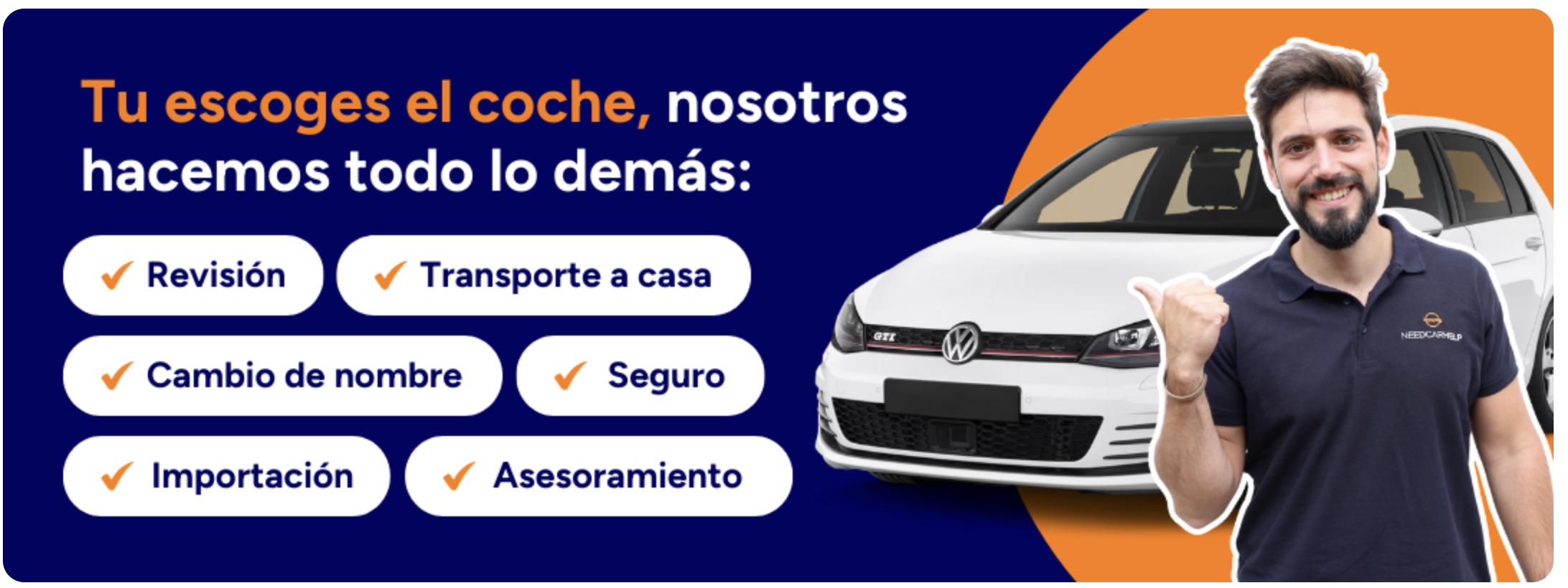 Banner promocional sobre los servicios de Needcarhelp